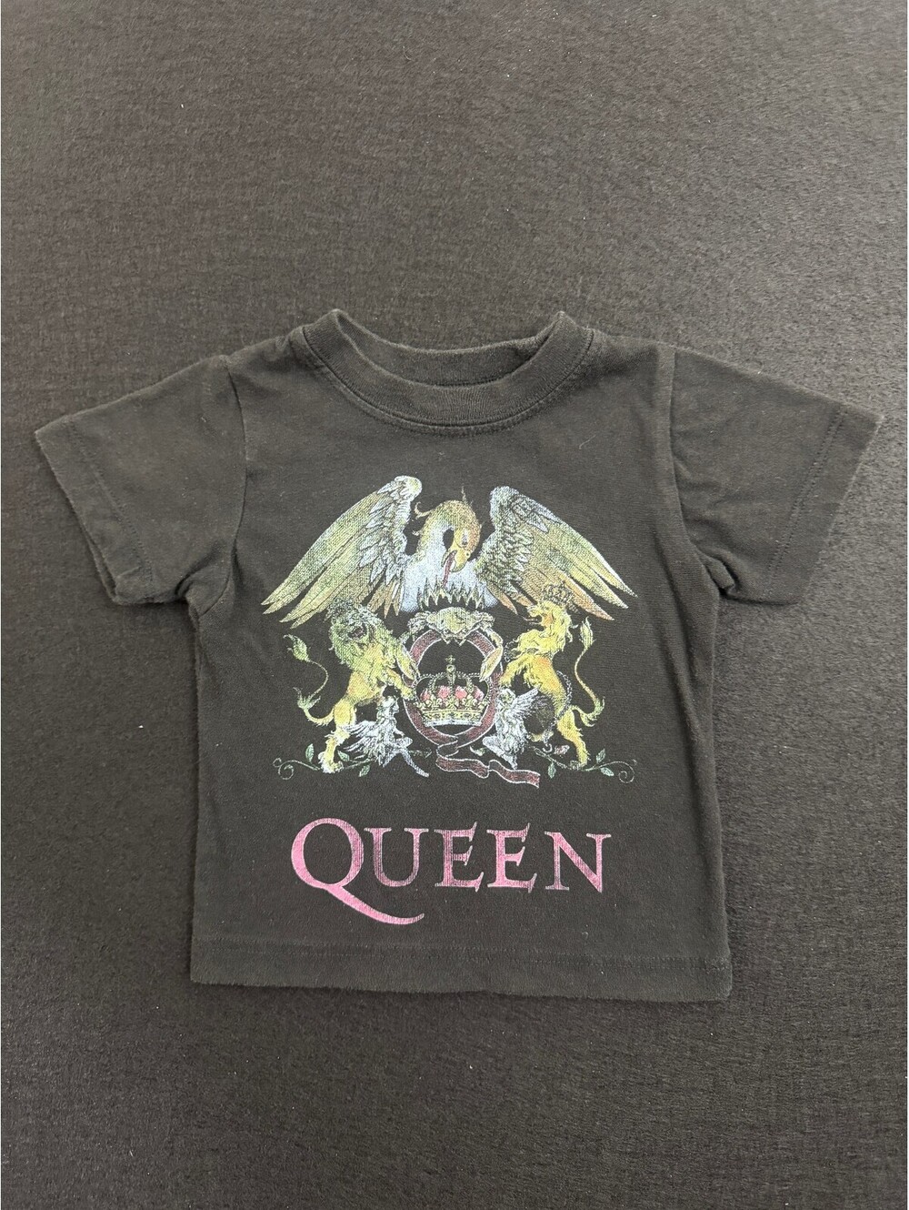 Queen Official Merch Baby T-Shirt 12M Black Graphic Tee